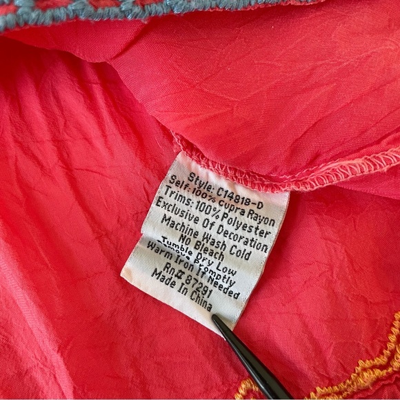 JOHNNY WAS RYLEIGH EMBROIDERED BLOUSE Size XS - Picture 7 of 9